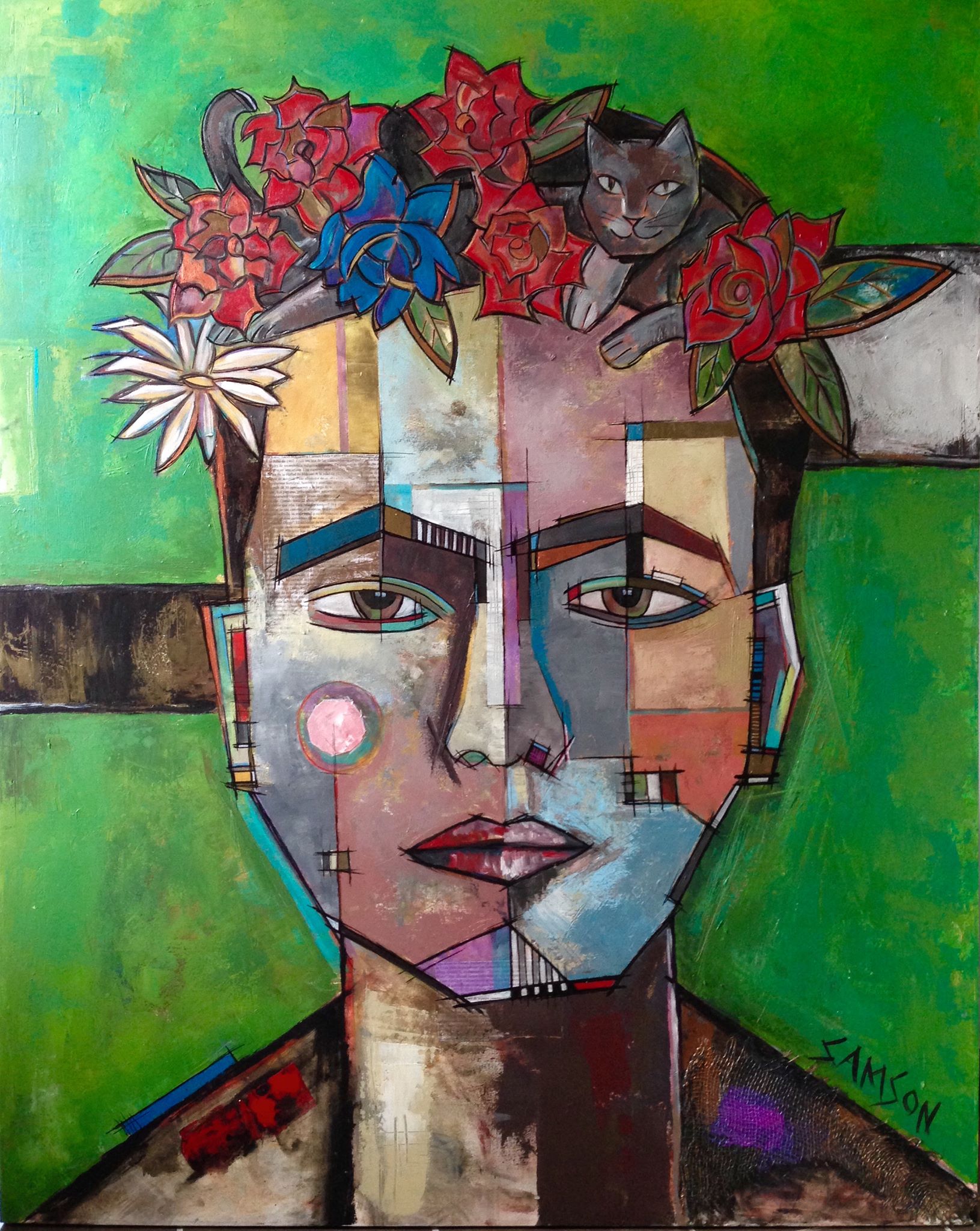 Frida-painting-by-Marc-Samson