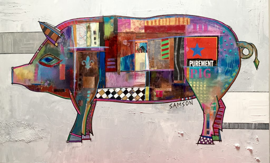 Purement PIG – 48 X 30 Marc Samson