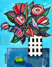 TULIPES, COLOMBE ET POIRE - 1